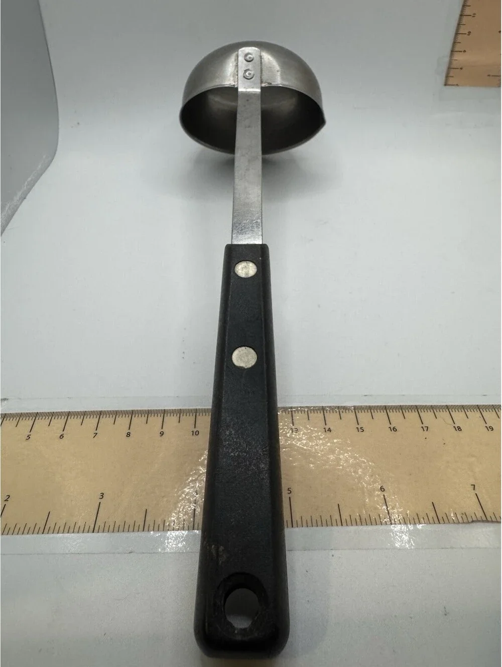 Vintage Retro ECKO Forge Soup Ladle Stainless Composite Handle 11 In. Long